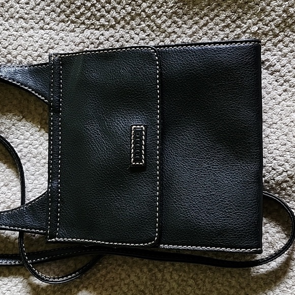 Black Relic Crossbody Bag with Turquoise Accents NWOT - Picture 2 of 4